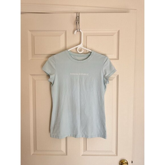 Banana Republic M Light Blue T Shirt Short Sleeve - Picture 1 of 5